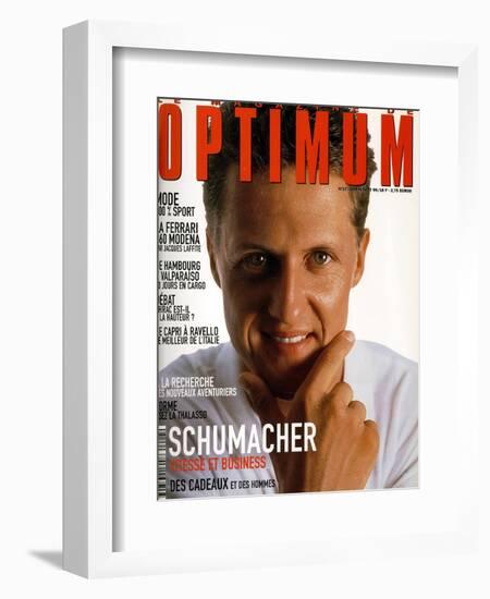 L'Optimum, June-July 1999 - Michael Schumacher-Bernard Asset-Framed Premium Giclee Print