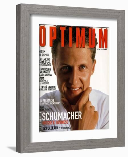 L'Optimum, June-July 1999 - Michael Schumacher-Bernard Asset-Framed Art Print