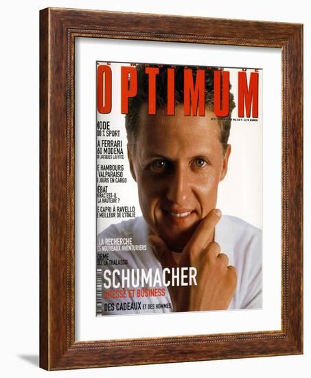 L'Optimum, June-July 1999 - Michael Schumacher-Bernard Asset-Framed Art Print