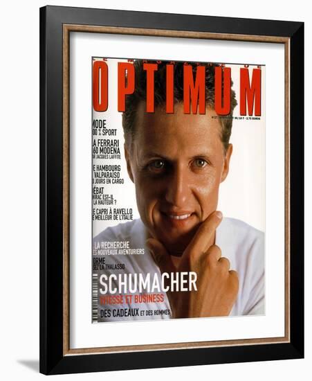 L'Optimum, June-July 1999 - Michael Schumacher-Bernard Asset-Framed Art Print