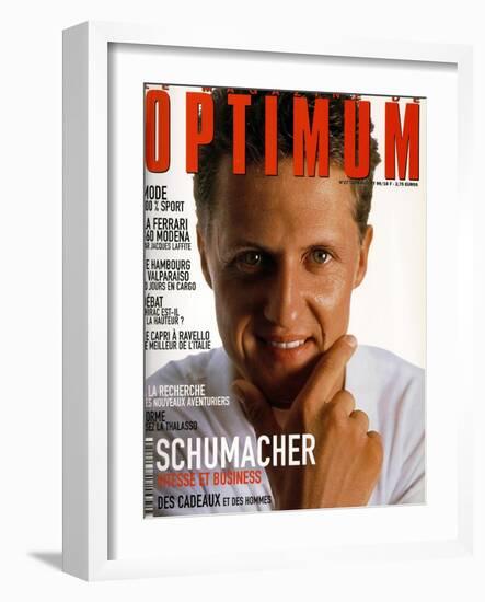 L'Optimum, June-July 1999 - Michael Schumacher-Bernard Asset-Framed Art Print