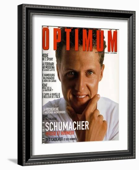 L'Optimum, June-July 1999 - Michael Schumacher-Bernard Asset-Framed Art Print