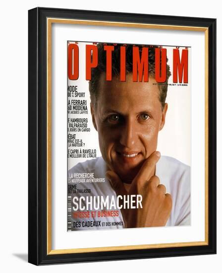 L'Optimum, June-July 1999 - Michael Schumacher-Bernard Asset-Framed Art Print