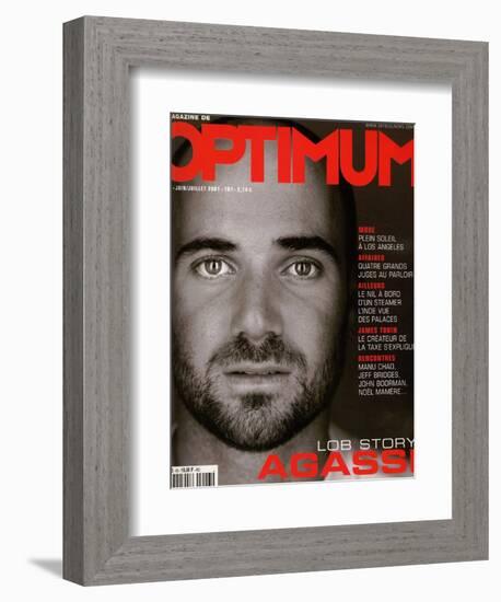 L'Optimum, June-July 2001 - André Agassi-Martin Schoeller-Framed Premium Giclee Print