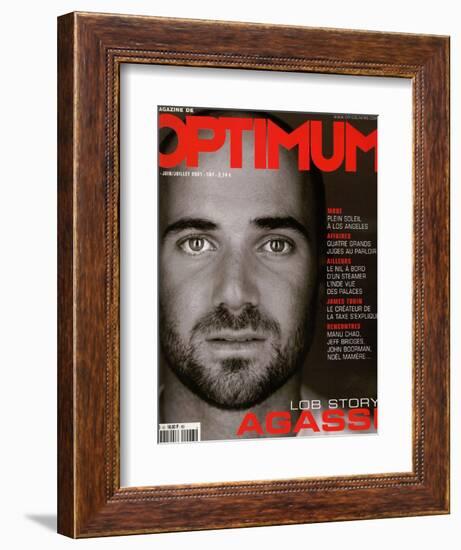 L'Optimum, June-July 2001 - André Agassi-Martin Schoeller-Framed Premium Giclee Print