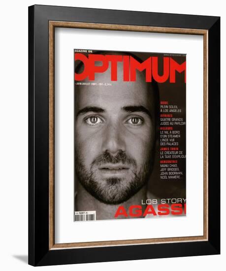 L'Optimum, June-July 2001 - André Agassi-Martin Schoeller-Framed Premium Giclee Print