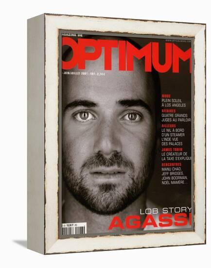 L'Optimum, June-July 2001 - André Agassi-Martin Schoeller-Framed Stretched Canvas