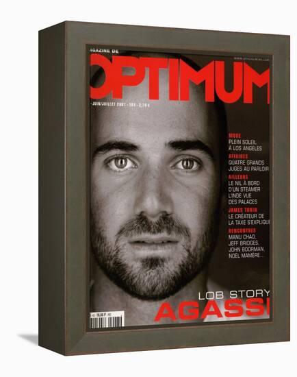 L'Optimum, June-July 2001 - André Agassi-Martin Schoeller-Framed Stretched Canvas