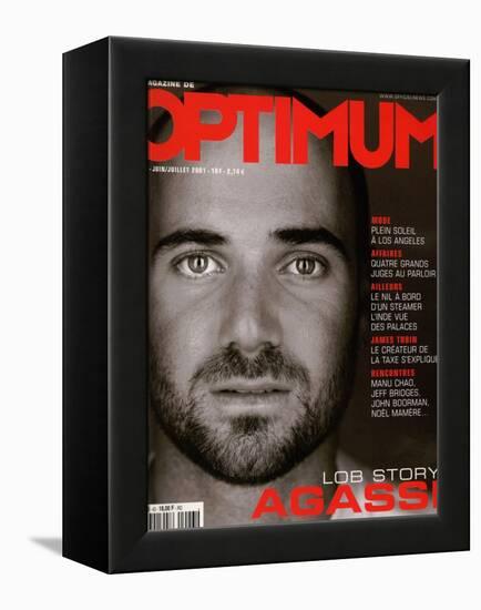 L'Optimum, June-July 2001 - André Agassi-Martin Schoeller-Framed Stretched Canvas