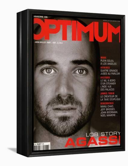 L'Optimum, June-July 2001 - André Agassi-Martin Schoeller-Framed Stretched Canvas