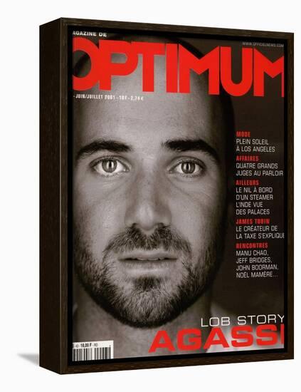 L'Optimum, June-July 2001 - André Agassi-Martin Schoeller-Framed Stretched Canvas