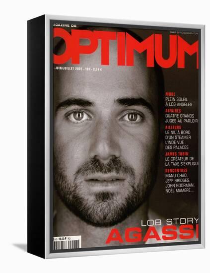 L'Optimum, June-July 2001 - André Agassi-Martin Schoeller-Framed Stretched Canvas