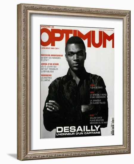 L'Optimum, June-July 2002 - Marcel Desailly-Jan Welters-Framed Art Print