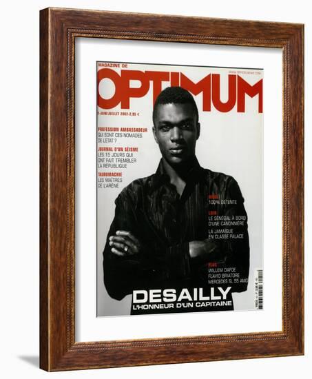 L'Optimum, June-July 2002 - Marcel Desailly-Jan Welters-Framed Art Print