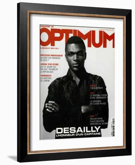 L'Optimum, June-July 2002 - Marcel Desailly-Jan Welters-Framed Art Print