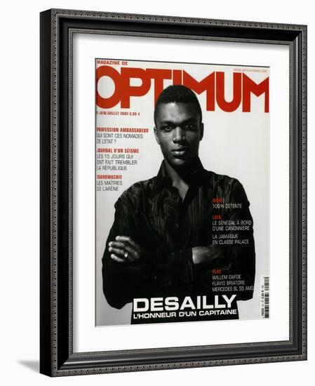 L'Optimum, June-July 2002 - Marcel Desailly-Jan Welters-Framed Art Print