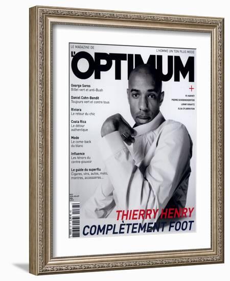 L'Optimum, June-July 2004 - Thierry Henry Porte un Blouson Nike-Mike Thomas-Framed Art Print