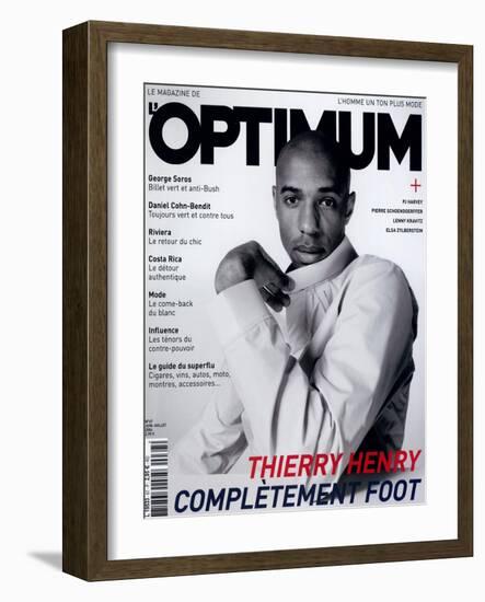 L'Optimum, June-July 2004 - Thierry Henry Porte un Blouson Nike-Mike Thomas-Framed Art Print