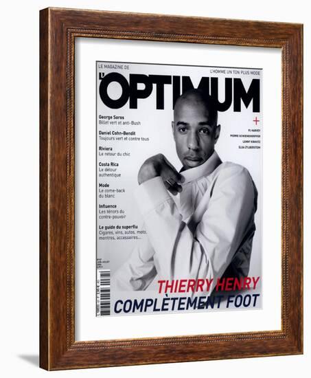 L'Optimum, June-July 2004 - Thierry Henry Porte un Blouson Nike-Mike Thomas-Framed Art Print