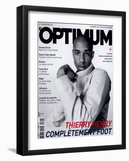 L'Optimum, June-July 2004 - Thierry Henry Porte un Blouson Nike-Mike Thomas-Framed Art Print