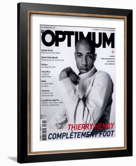 L'Optimum, June-July 2004 - Thierry Henry Porte un Blouson Nike-Mike Thomas-Framed Art Print