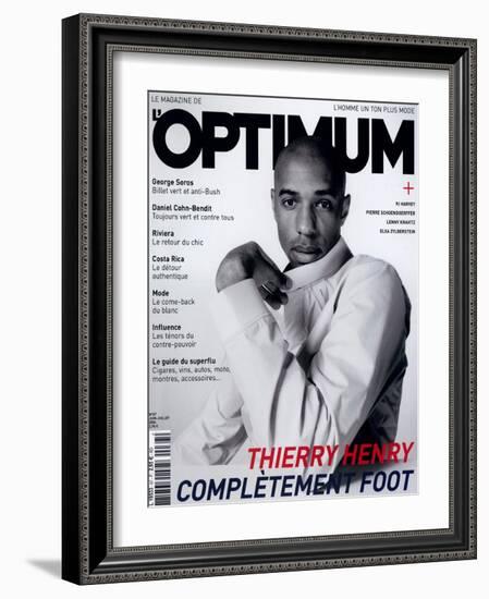 L'Optimum, June-July 2004 - Thierry Henry Porte un Blouson Nike-Mike Thomas-Framed Art Print