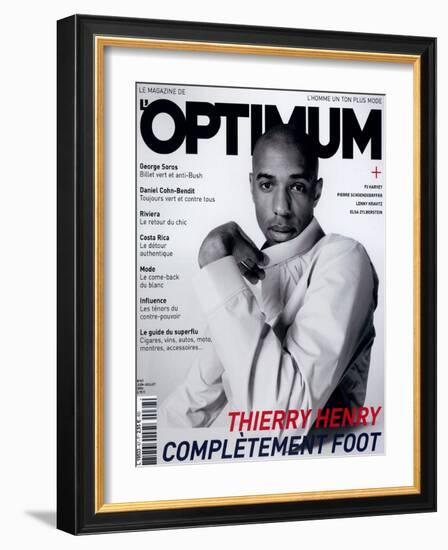 L'Optimum, June-July 2004 - Thierry Henry Porte un Blouson Nike-Mike Thomas-Framed Art Print