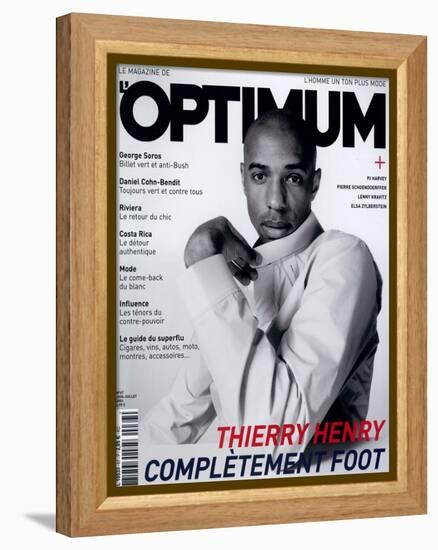 L'Optimum, June-July 2004 - Thierry Henry Porte un Blouson Nike-Mike Thomas-Framed Stretched Canvas