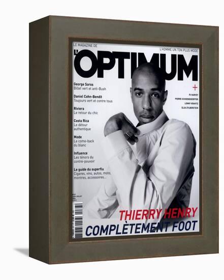 L'Optimum, June-July 2004 - Thierry Henry Porte un Blouson Nike-Mike Thomas-Framed Stretched Canvas