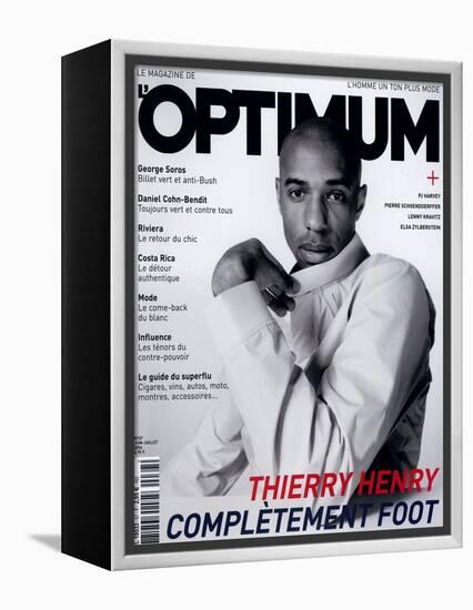 L'Optimum, June-July 2004 - Thierry Henry Porte un Blouson Nike-Mike Thomas-Framed Stretched Canvas