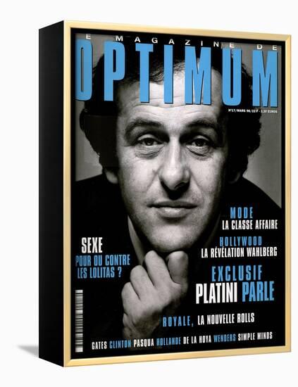 L'Optimum, March 1998 - Michel Platini Avant La Juventus Le Mundial 1982-Arnault Joubin-Framed Stretched Canvas