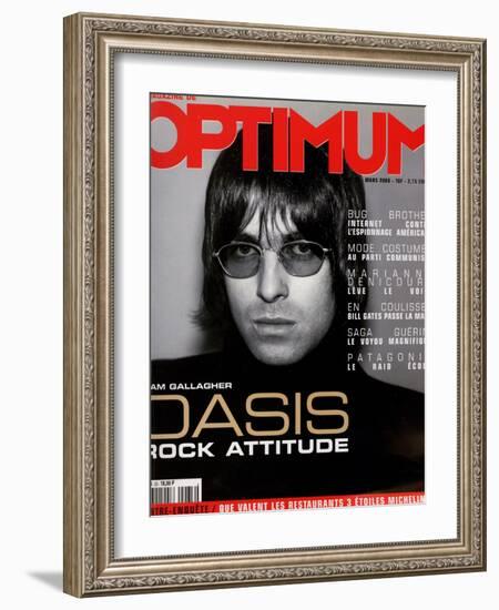 L'Optimum, March 2000 - Liam Gallagher-Nicolas Hidiroglou-Framed Art Print