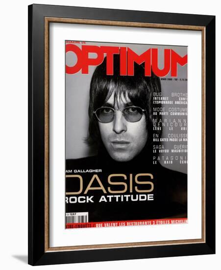 L'Optimum, March 2000 - Liam Gallagher-Nicolas Hidiroglou-Framed Art Print