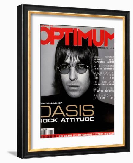 L'Optimum, March 2000 - Liam Gallagher-Nicolas Hidiroglou-Framed Art Print