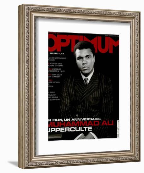 L'Optimum, March 2002 - Muhammad Ali-Yousuf Karsh-Framed Art Print