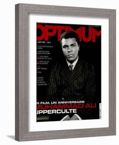 L'Optimum, March 2002 - Muhammad Ali-Yousuf Karsh-Framed Art Print