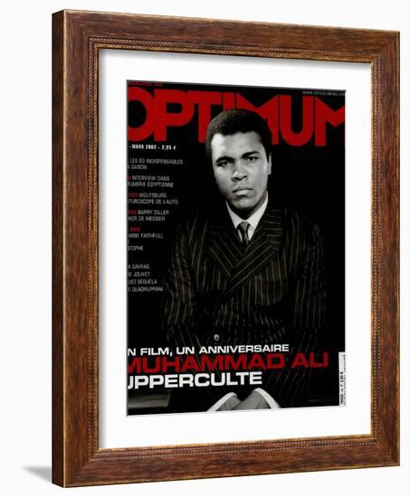 L'Optimum, March 2002 - Muhammad Ali-Yousuf Karsh-Framed Art Print