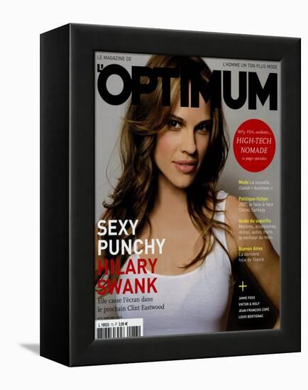 L'Optimum, March 2005 - Hilary Swank-Mark Abrahams-Framed Stretched Canvas