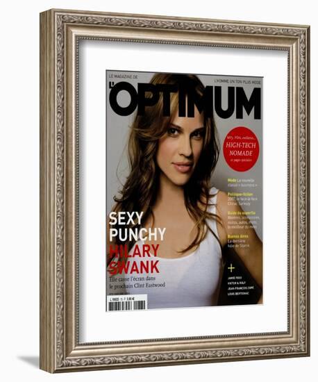 L'Optimum, March 2005 - Hilary Swank-Mark Abrahams-Framed Premium Giclee Print