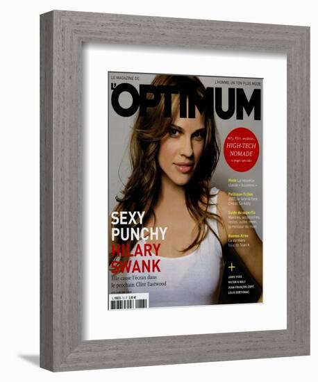 L'Optimum, March 2005 - Hilary Swank-Mark Abrahams-Framed Premium Giclee Print