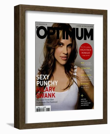 L'Optimum, March 2005 - Hilary Swank-Mark Abrahams-Framed Premium Giclee Print