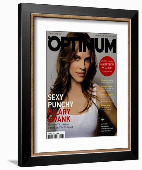 L'Optimum, March 2005 - Hilary Swank-Mark Abrahams-Framed Premium Giclee Print