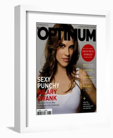 L'Optimum, March 2005 - Hilary Swank-Mark Abrahams-Framed Premium Giclee Print