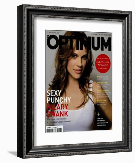 L'Optimum, March 2005 - Hilary Swank-Mark Abrahams-Framed Premium Giclee Print