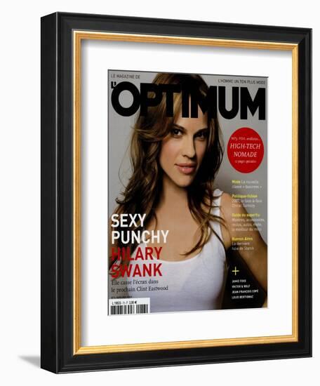 L'Optimum, March 2005 - Hilary Swank-Mark Abrahams-Framed Premium Giclee Print