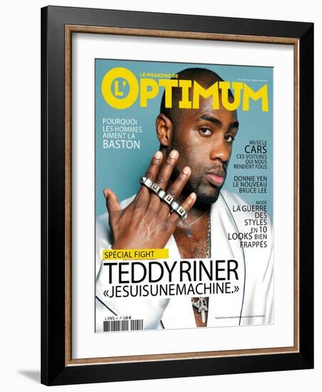 L'Optimum, March 2012 - Teddy Riner-Chris Heads-Framed Art Print