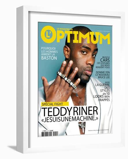 L'Optimum, March 2012 - Teddy Riner-Chris Heads-Framed Art Print