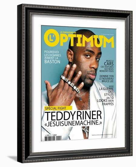 L'Optimum, March 2012 - Teddy Riner-Chris Heads-Framed Art Print