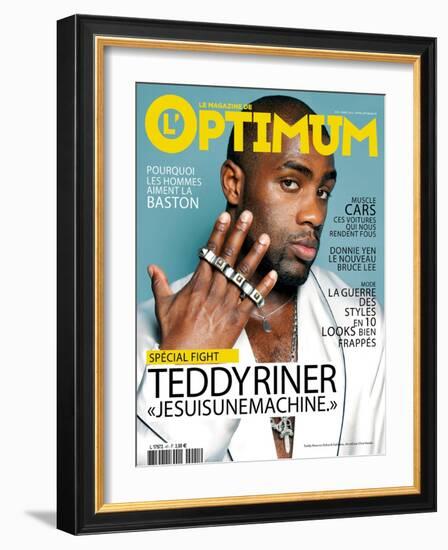 L'Optimum, March 2012 - Teddy Riner-Chris Heads-Framed Art Print