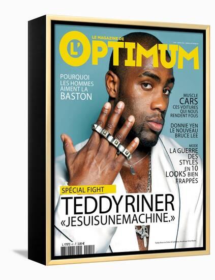 L'Optimum, March 2012 - Teddy Riner-Chris Heads-Framed Stretched Canvas